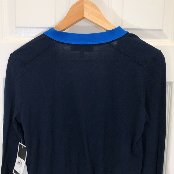 SOLD Juicy Couture Navy Blue Colorblock Cardigan - Picture 6 of 7